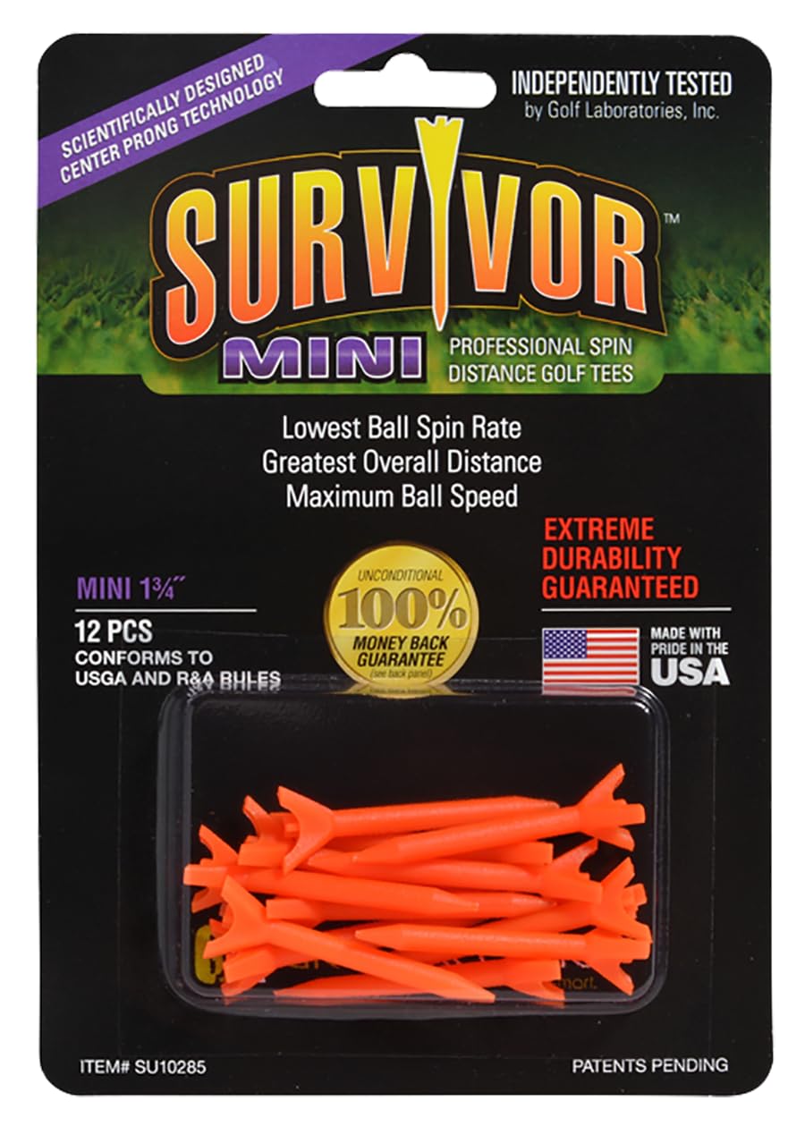 Greenkeepers 1 3/4" Survivor Mini Performance Golf Tee