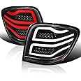 Spec-D Tuning Black LED Bar Tail Lights Compatible with 2006-2011 Mercedes-Benz W164 ML-Class, Left + Right Pair Assembly