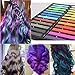 Hair Chalk Set, Kyerivs 24 Color Temporary Hair Pastels For Kids Hair Dyeing Party and Cosplay DIY, Works on All Hair Colors (24 pcs)