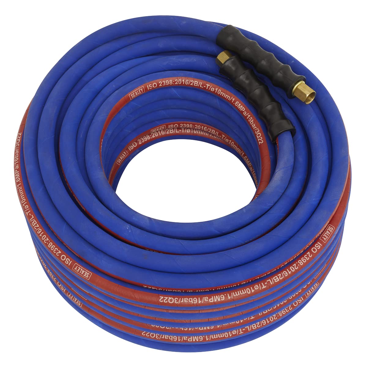 Air Hose 30m x 10mm with 1/4''BSP Unions Extra-Heavy-Duty