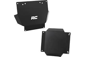 Rough Country Front Skid Plate Kit for Toyota Tacoma 4WD (2024) - Front & Mid-Frame Protection, Easy Bolt-on Install