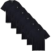 Amazon Essentials Men's Regular-Fit Short-Sleeve V-Neck, Pack of 6