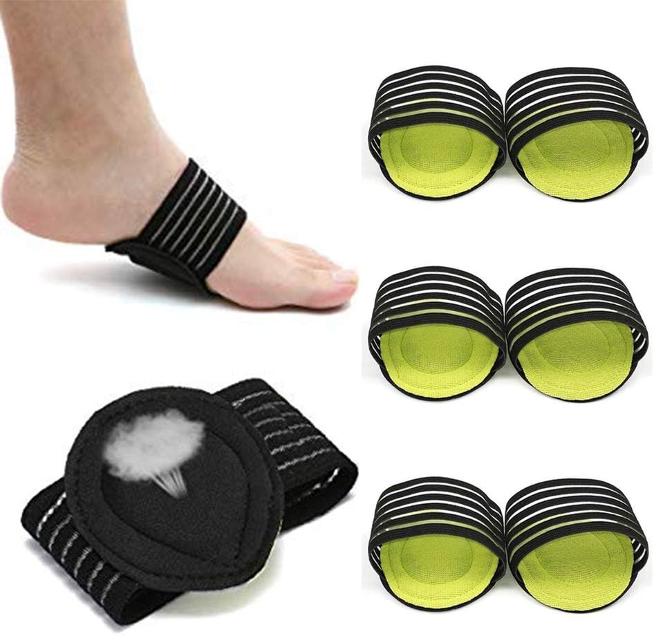 3 Pairs Compression Arch Support Sleeve for Plantar Fasciitis Socks Bufccy Arch Support Brace for Foot Relief Cushions, Fallen Arches, Achy Feet Problems for Men and Women: Health & Personal Care