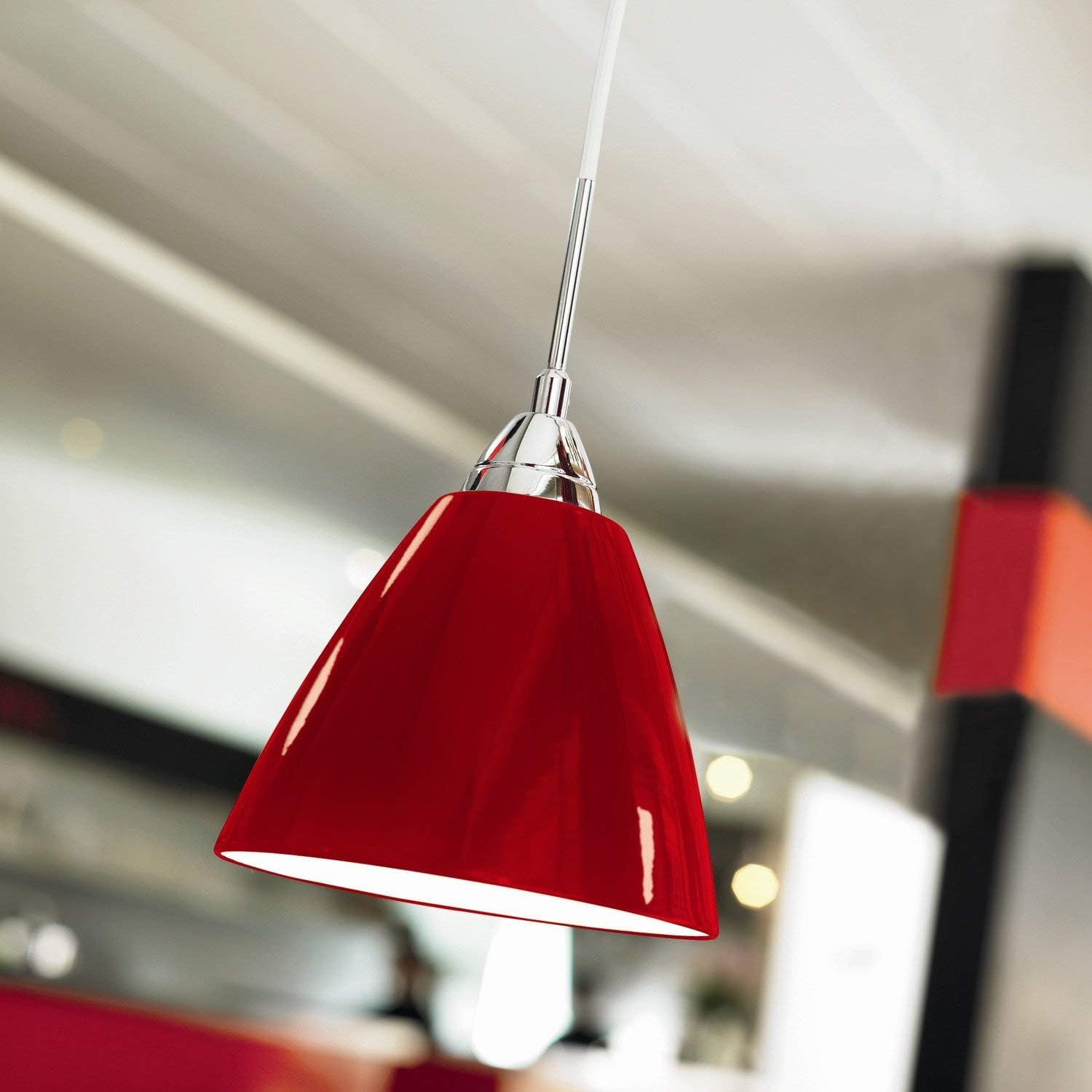 NORDLUX N-73163002 Read Indoor Pendant Light, Metal, Red, E27