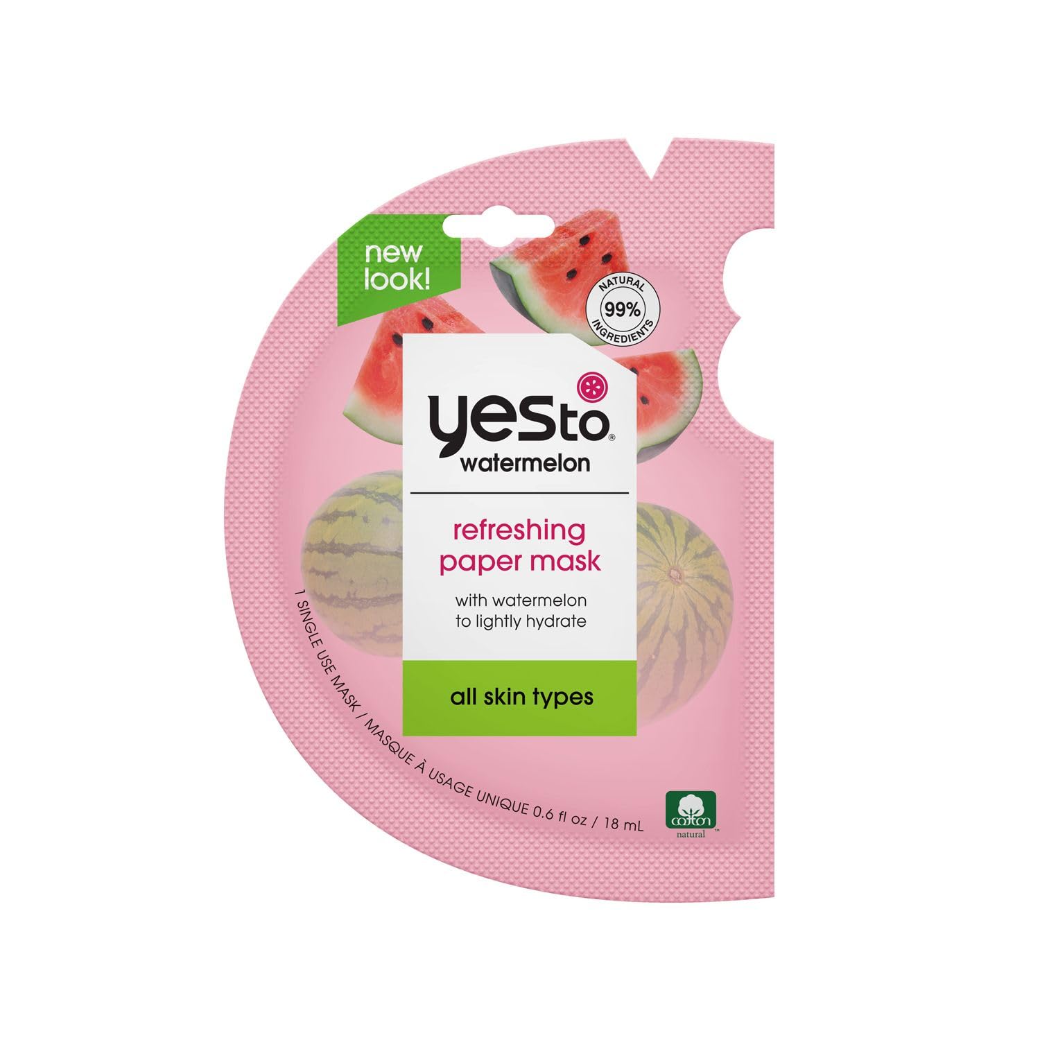 Yes To Watermelon Super Fresh Paper Mask, 0.6 FZ (8033232)