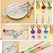 Schoolsupply 6 Pcs/lot Cute Big Diamond 6 Colors Changing Rollerball Gel Ink Refill Pen Set 0.8mm Colored Ink for Kids School Supplies Gift