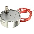 Fielect Synchronous Motor AC 12V 5-6RPM Turntable Motor CW/CCW Direction 4W TYC-50 Double Flat Tapping Shaft