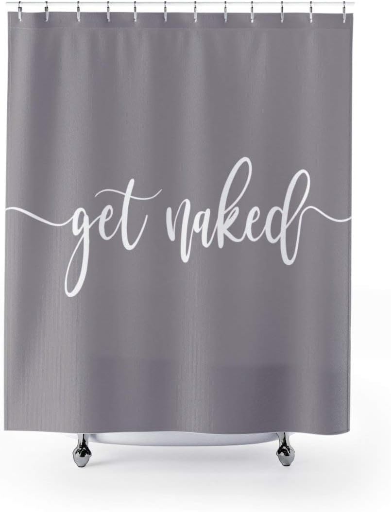 Cloud Dream get Naked Shower Curtain,Waterproof Polyester Fabric Bath Curtain Design,48x72-Inch Small Stall Size,GRRY