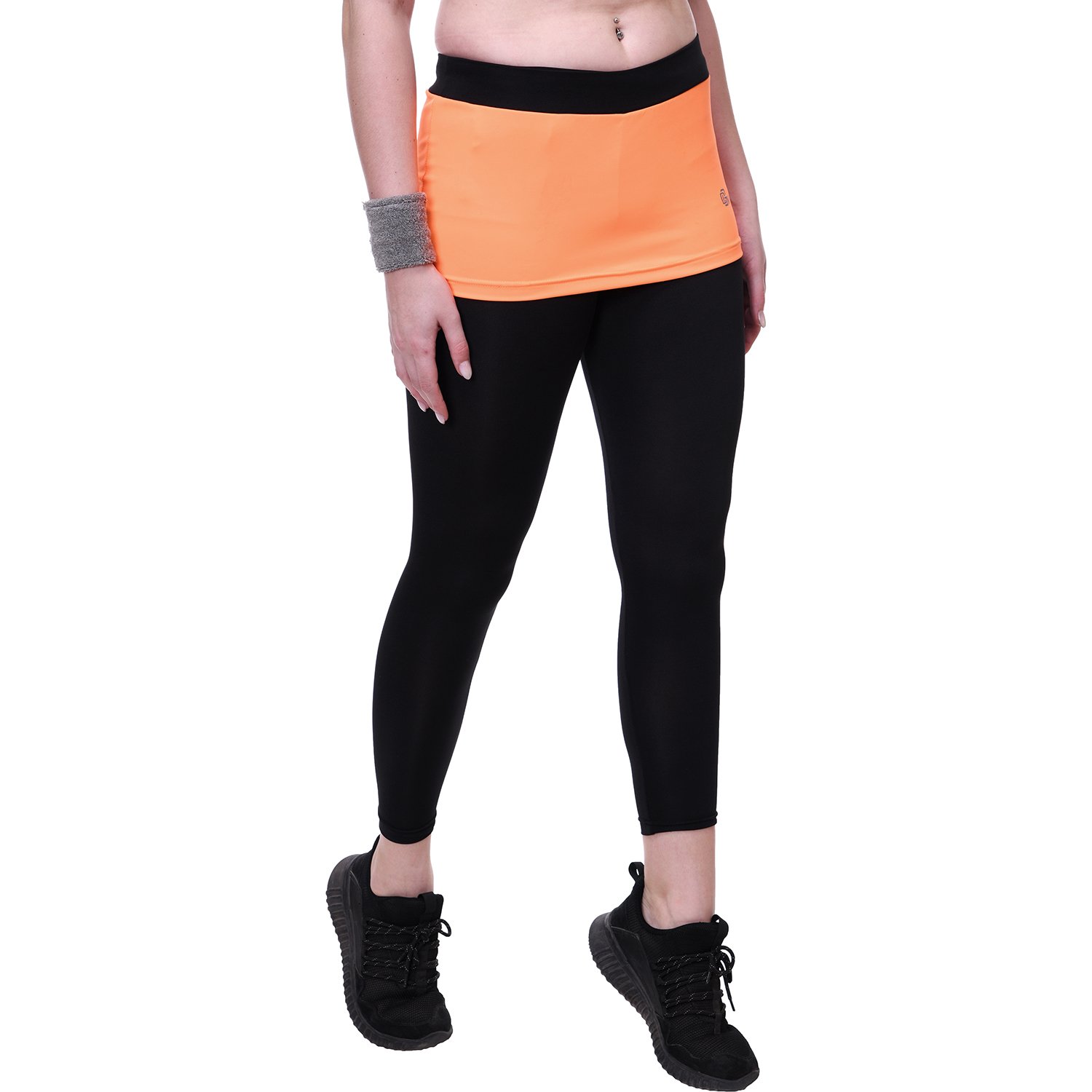 glanz comfort wear girls tights gym wear with skirt