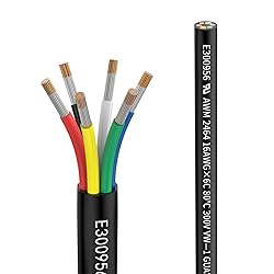 Matugajp 16awg 6 Wire Cable 16/6 Electrical Wire 6