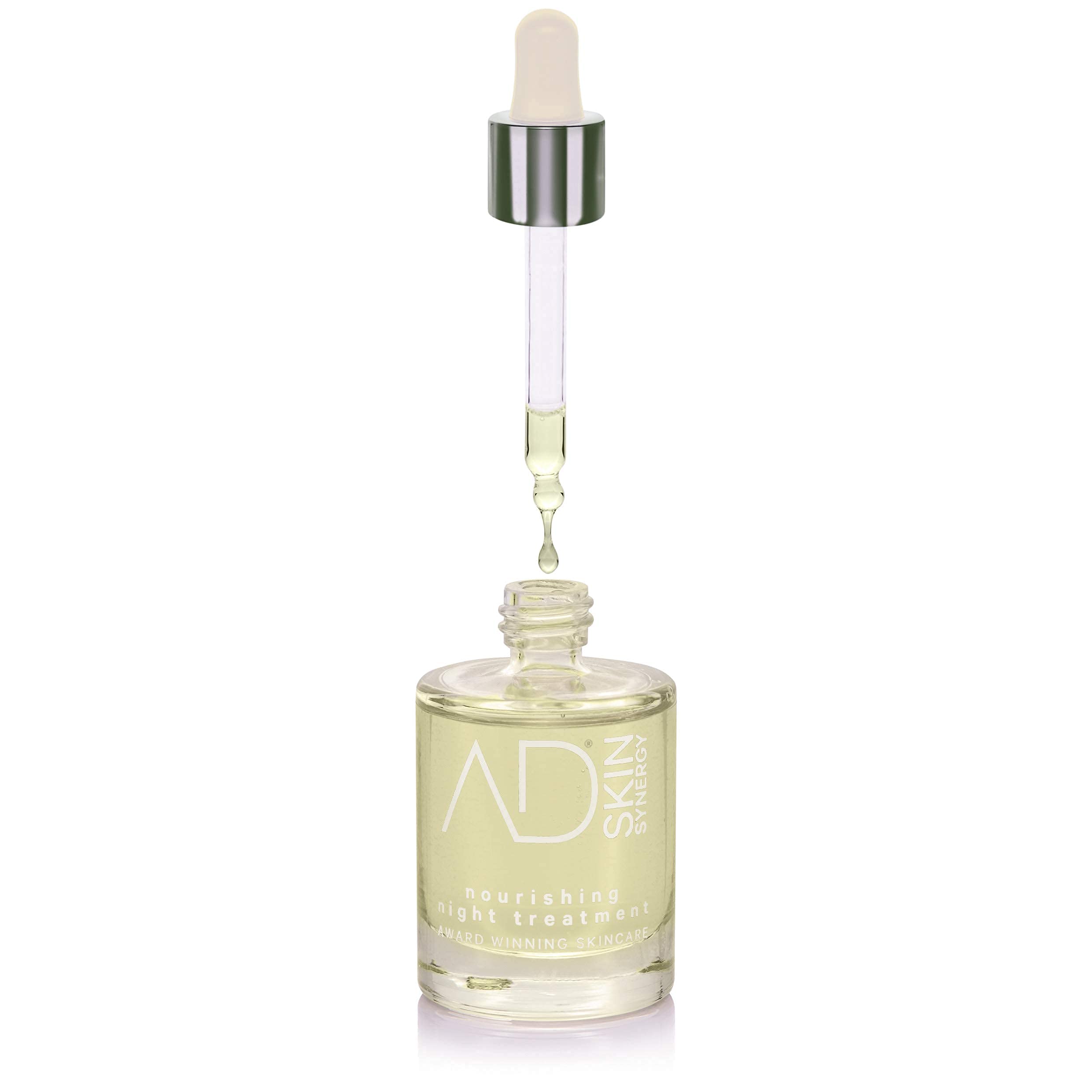 Face Oil - Award Winning Natural and Organic Nourishing Night Treatment Facial Oil 50ml - by AD SKIN SYNERGY