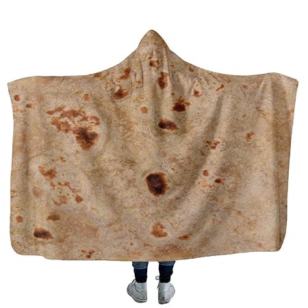 MDenker Deckenumhang Wolldecke Tortilla Texture Soft Fleece Wurfdecke Super Weicher Umhang Decke ?130X150Cm