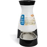 PetSafe Healthy Pet Food Station, 4 lb Gravity Feeder, Cats &amp; Dogs, Medium | Dry Food Dispenser, Removable Stainless Steel Bowl Is Dishwasher Safe, Space-Saving Design