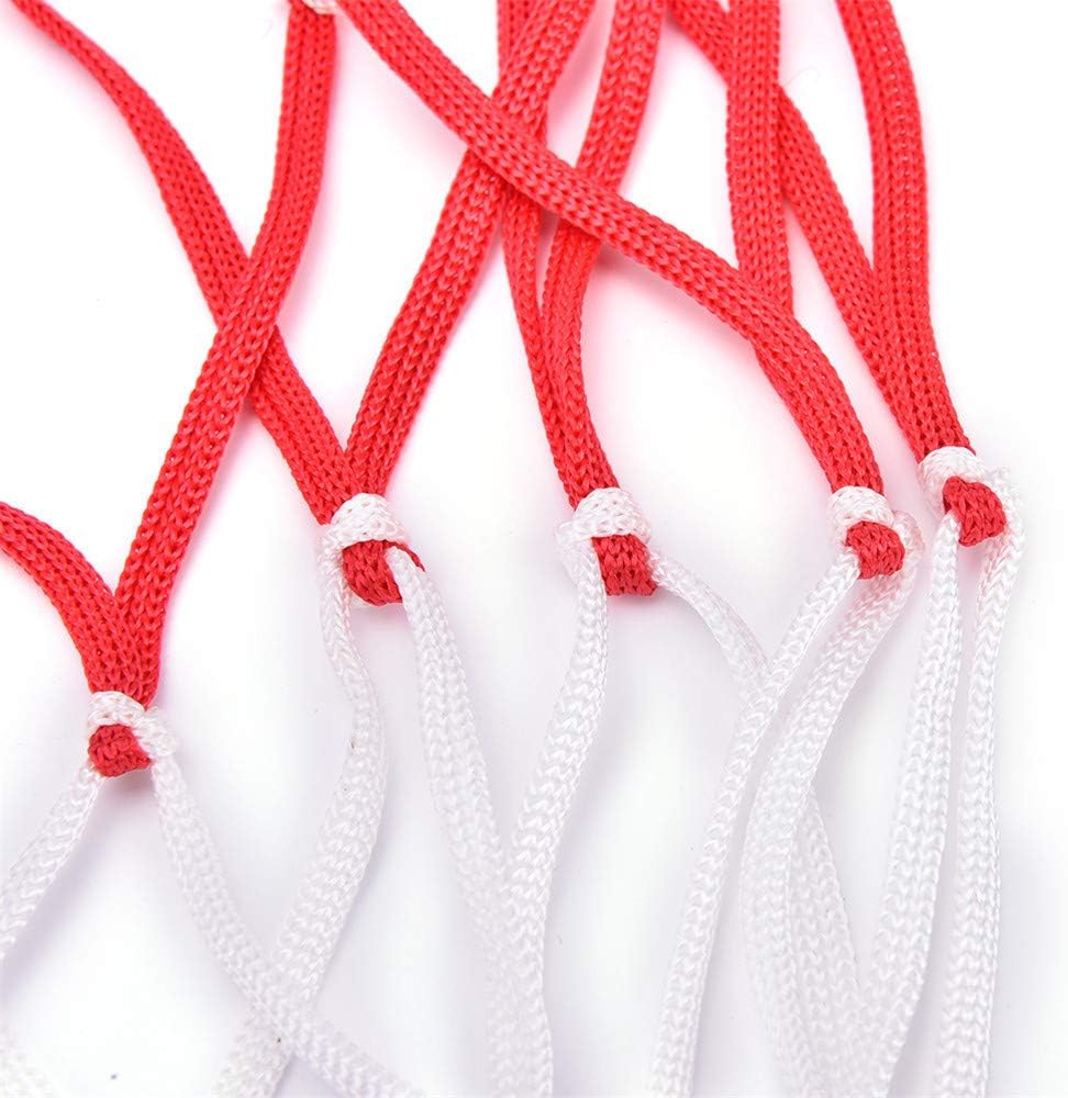 Wendy Mall White Red Basketball Storage Bag Football Soccer Sports Ball Mesh Net Nylon Bag Large Size Ball Carry Bag: Sports & Outdoors
