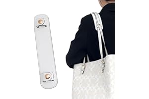 jiesinlov Microfiber Leather Shoulder Strap Pads Replacement Cushion Strap Covers for Tote Bags Detachable (White)