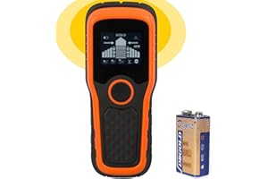 FIDENSIS Stud Finders Wall Scanner Detector, 5-in-1 Electronic Stud Finder with LCD Display & Audio Alarm, Wall Scanner Sensor for Wood, AC Live Wire, Metal Studs Detection (‎TH710)
