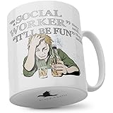 Black Raven Design - Be a Social Worker They Said...It'll Be Fun They Said!, Ceramic Mug, 11fl oz