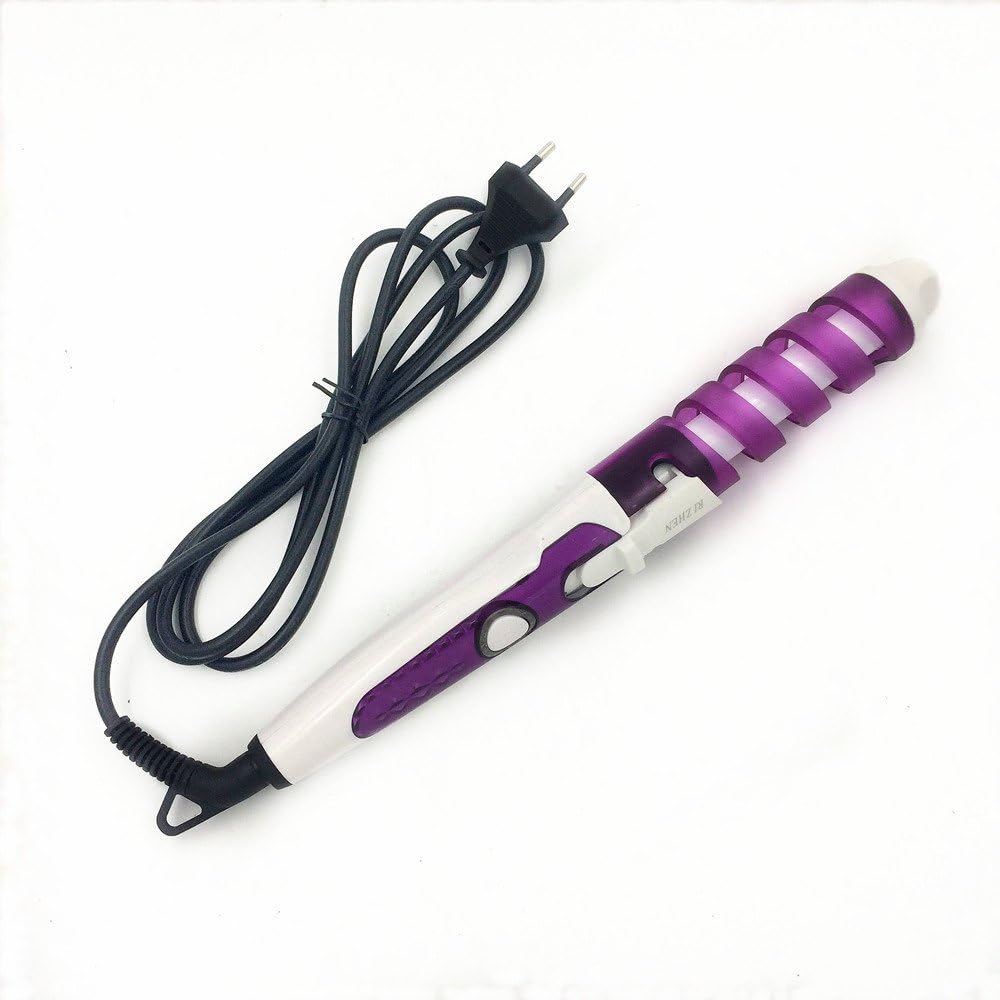 Salon Spiral Ceramic Curling Iron Hair Curler Waver Maker Styling Purple