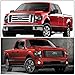 Auto Dynasty Headlight Assembly Compatible with 2009 2010 2011 2012 2013 2014 Ford F150 12th Gen, Headlamps Replacement with Signal Lights, Driver and Passenger Side, Black Housing Amber Corner