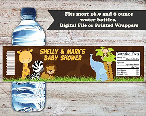 Printable breast cancer awareness water bottle labels