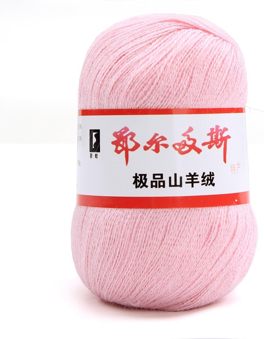 wool knitting yarn - ERDOS Generic 5 x luxurious Cashmere Reiner Mongolian cashmere wool knitting yarn 50g Baby rose