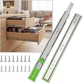 10 Pairs 22 inch Drawer Slides Soft-Close Full Extension Side Mount Ball Bearing 3-Section Drawer Slide Set