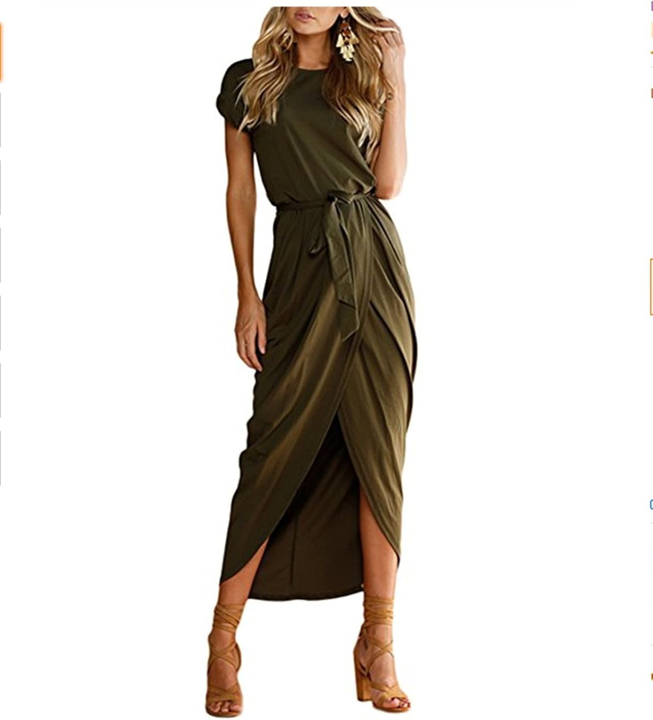 casual maxi dress with slit
