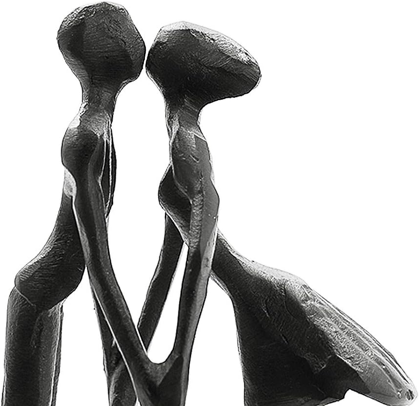 Aoneky Affectionate Couple Art Iron Sculpture - Image 5