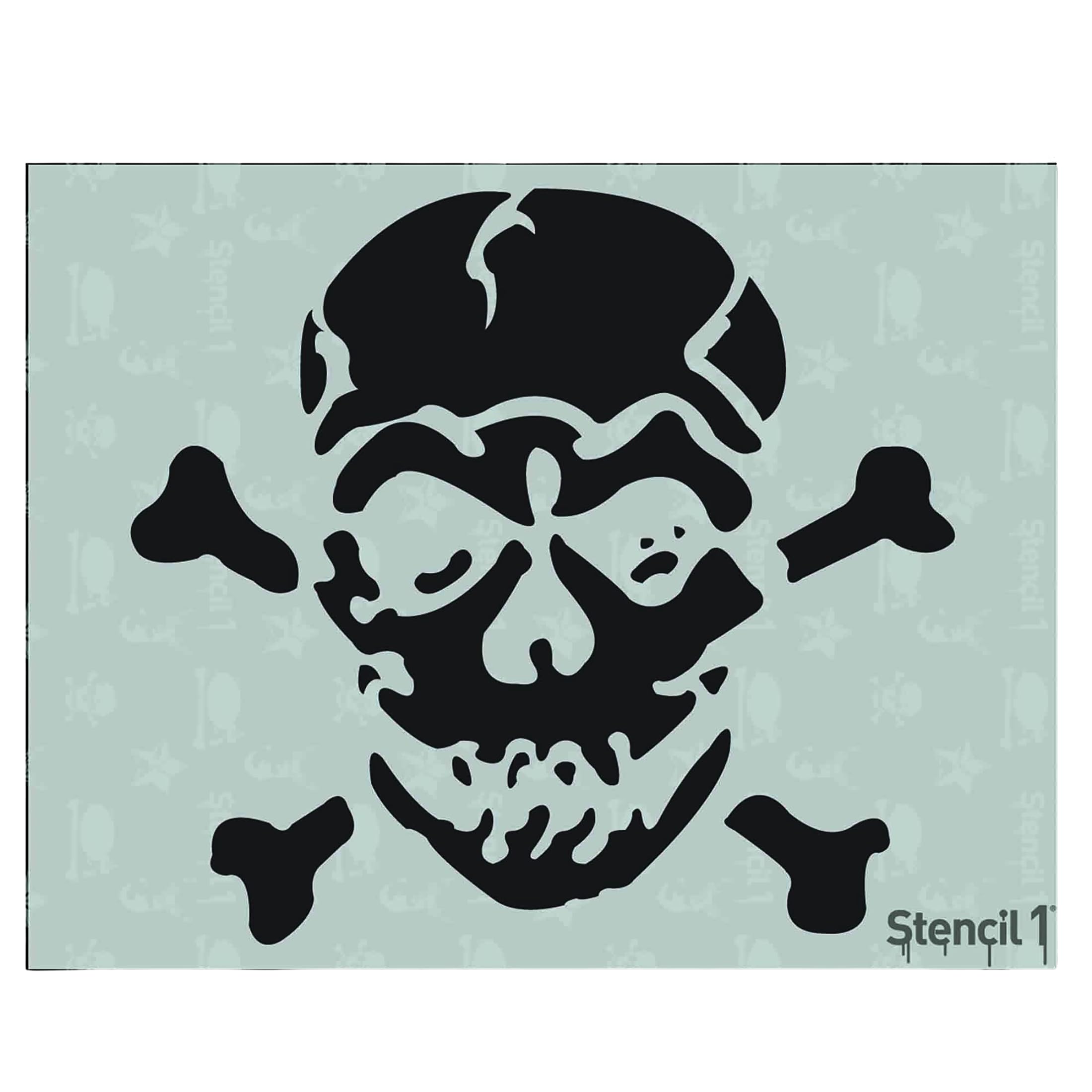 Stencil1 Stencil 8.5 x 11-inch-Jolly Roger
