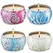 Onlywax Scented Candles Girfts Sets for Women and Men 100% Soy Wax Tin Candles, Aromatherapy Jar Candles for Home Décor Christmas Gift Celebration. Set of 4