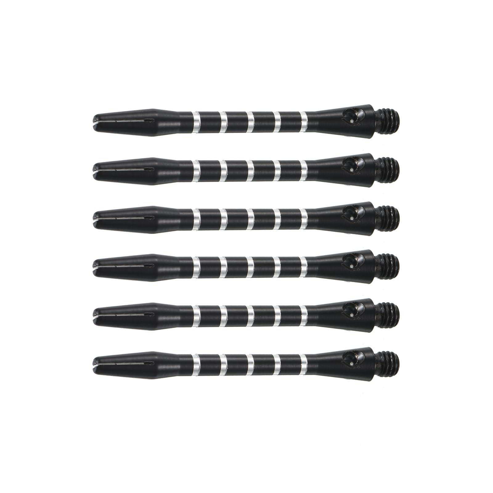 M METERXITY 6 Pack Darts Shafts - Aluminum Darts Stems Medium 2BA Thread, Apply to Darts Games/Darts Sports/Entertainmence/Party (Black)