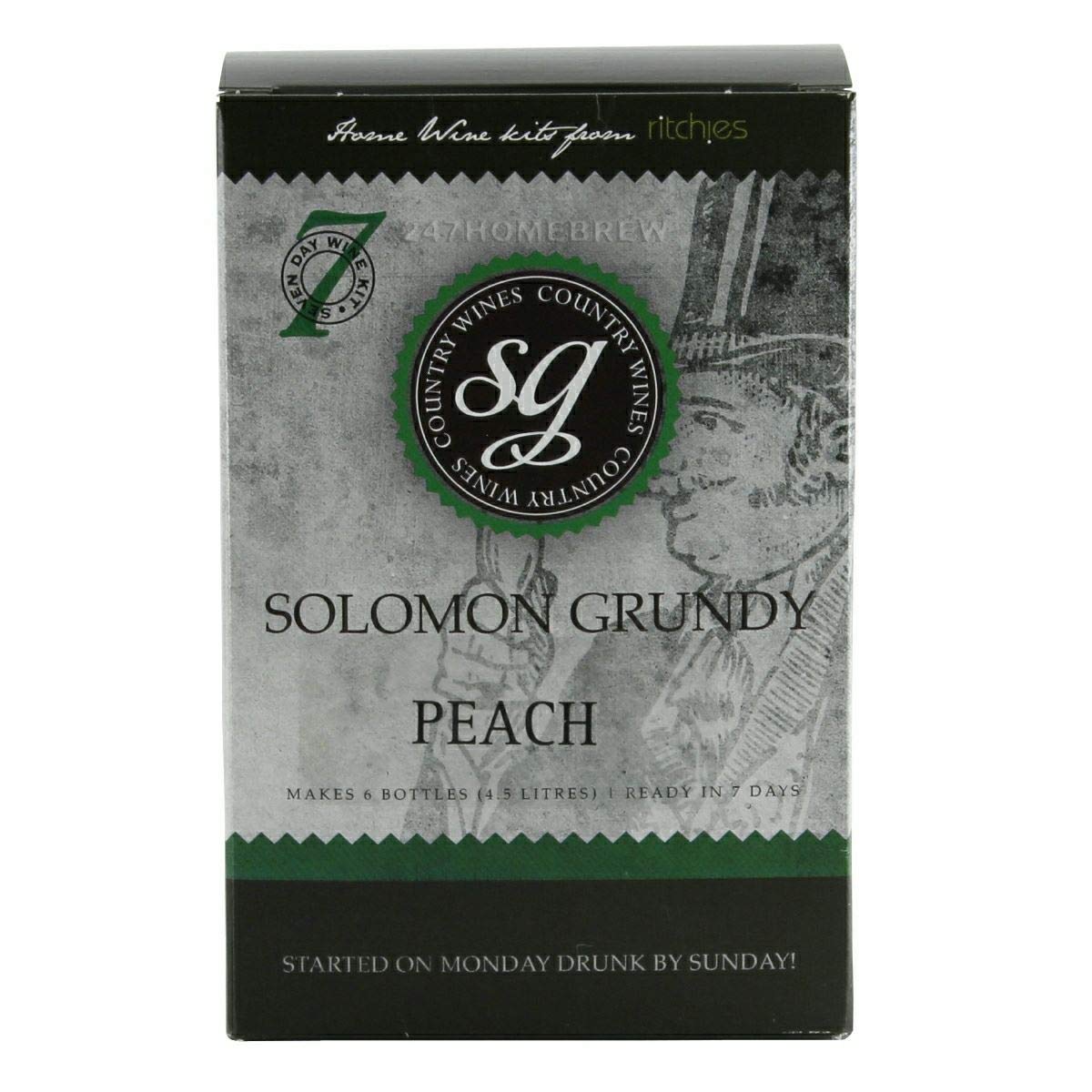 Solomon Grundy Peach 7 Day Country Wine Kit - Makes 6 Bottles (4.5L)
