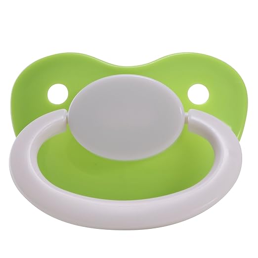 LittleForBig Erwachsene Größe Schnuller/Dummy für ADULT Baby ABDL-GrünWeiß