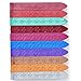 Yoption 10 Pieces Sealing Wax Sticks Set, Wax Seal with 2Pcs Candle and Spoon for Wax Seal Stamp (Mix Color)