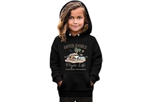 CCHZYSKO Boys and girls Hoodie, Life Funny Letter Graphic Print, Long Sleeve Casual Pullover,Outer Preppy Banks Sweatshirt
