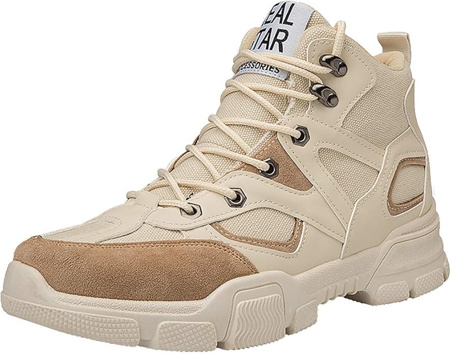 beige hiking boots