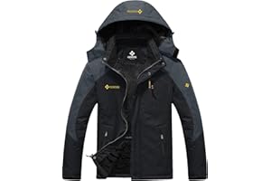 GEMYSE Men's Mountain Waterproof Ski Snow Jacket Winter Windproof Rain Jacket
