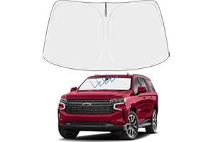 Proadsy Front Windshield Sun Shade Foldable Sunshade Protector Custom Fit 2024 2023 2022 2021 Chevrolet Tahoe Z71, Premier, High Country, RST, LT, LS Accessories 2024 Upgrade