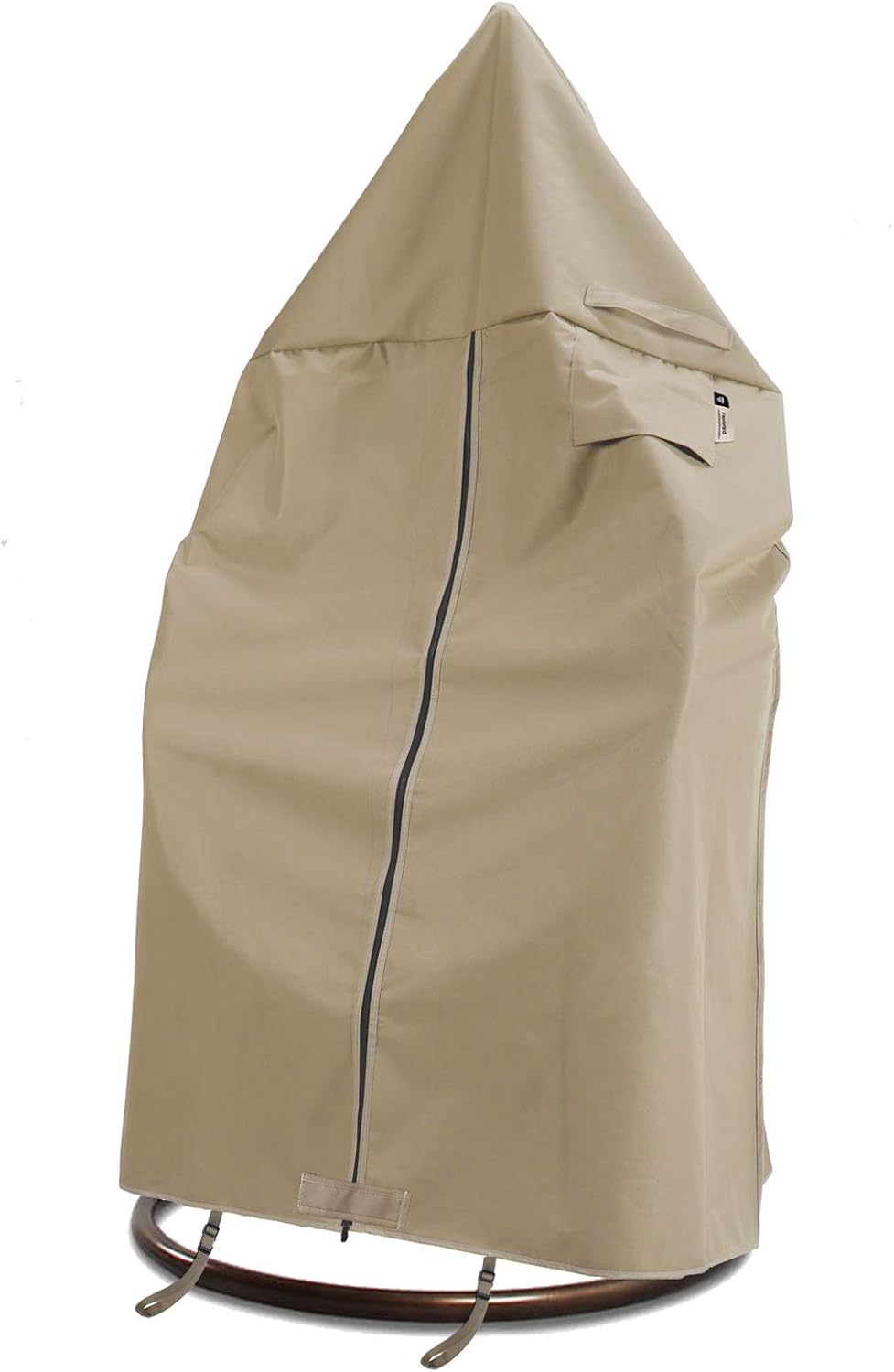 Flexiyard Garden Hanging Chair Cover with Adjustable X-Lock System and Zipper, Easy On Easy Off