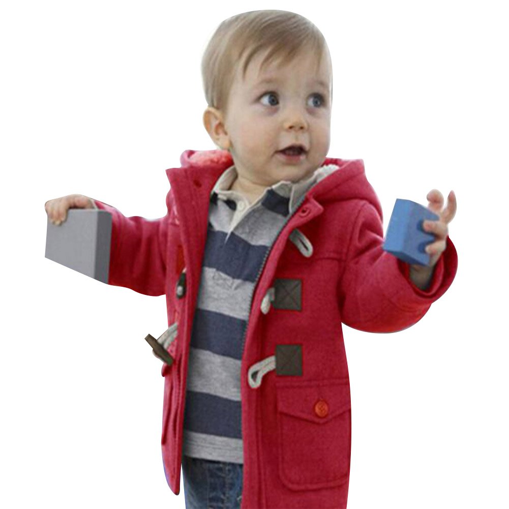 red baby boy jacket