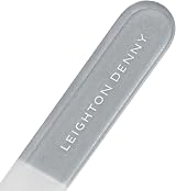LEIGHTON DENNY Small Crystal Nail File 135mm Eco Case Smooth Buff Shape view 3