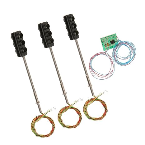 Amazon.com: SM SunniMix 3pcs TRAFFIC LIGHT HO OO Model ...