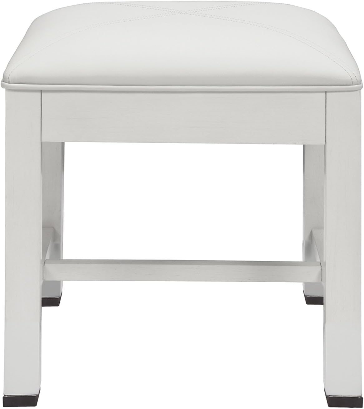 Amazon Com Decolav 5229 Wht Cameron 18 Inch Vanity Stool White Home Improvement