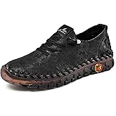 ZPPORDMR Women's Fashion Embroidery Hand-Stitched Soft Bottom Flat Loafers Comfortable Non-Slip Soft Casual Walking Shoes Orthopedic 4D Pain Relief Casual Shoes