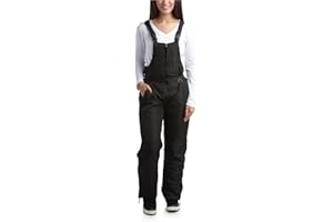 Bass Creek Outfitters Womens Snow Bib - Insulated Winter Ski Pants - Water-Resistant Bib Overalls for Women (Sizes: S-3X)