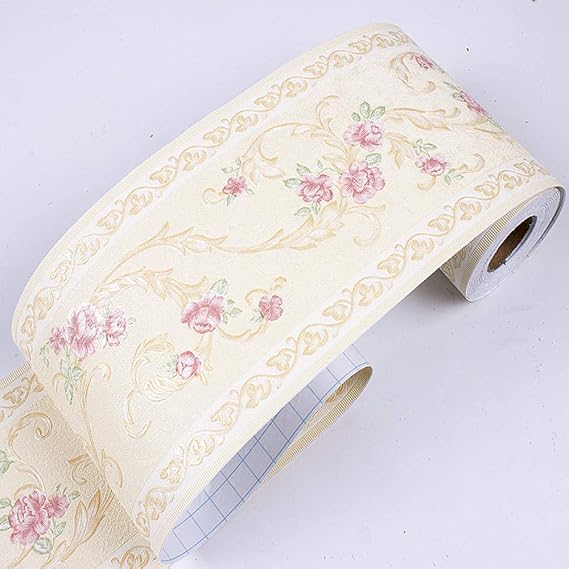 Wallpaper Borders self Adhesive Yellow Pastoral Thicken Waterproof