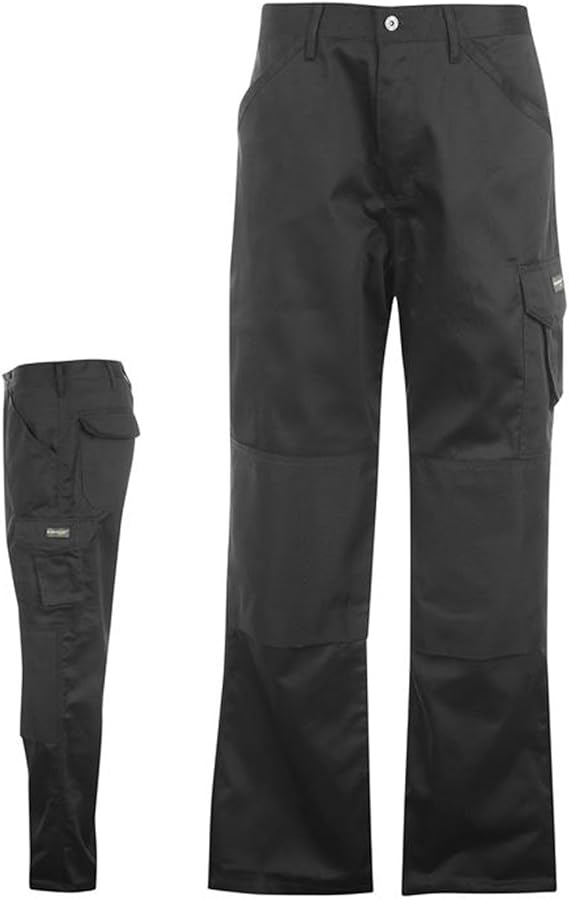 dunlop slim fit work trousers