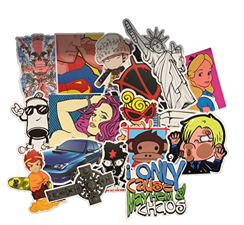 Fngeen Random Sticker 50-500pcs Variety Vinyl Car Sticker Motorcycle Bicycle Luggage Decal Graffiti Patches Skateboard Stickers for Laptop Stickers (700pcs)