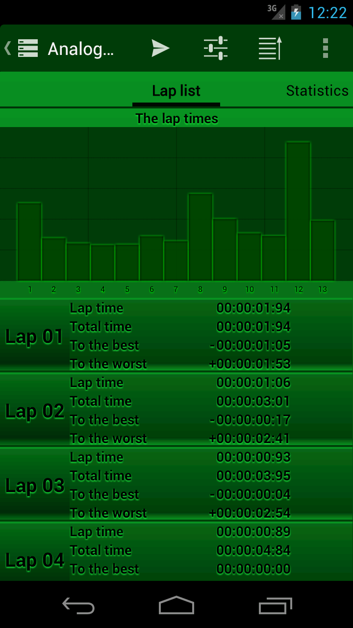 Analog Interval Stopwatch Pro - Thumbnail 6