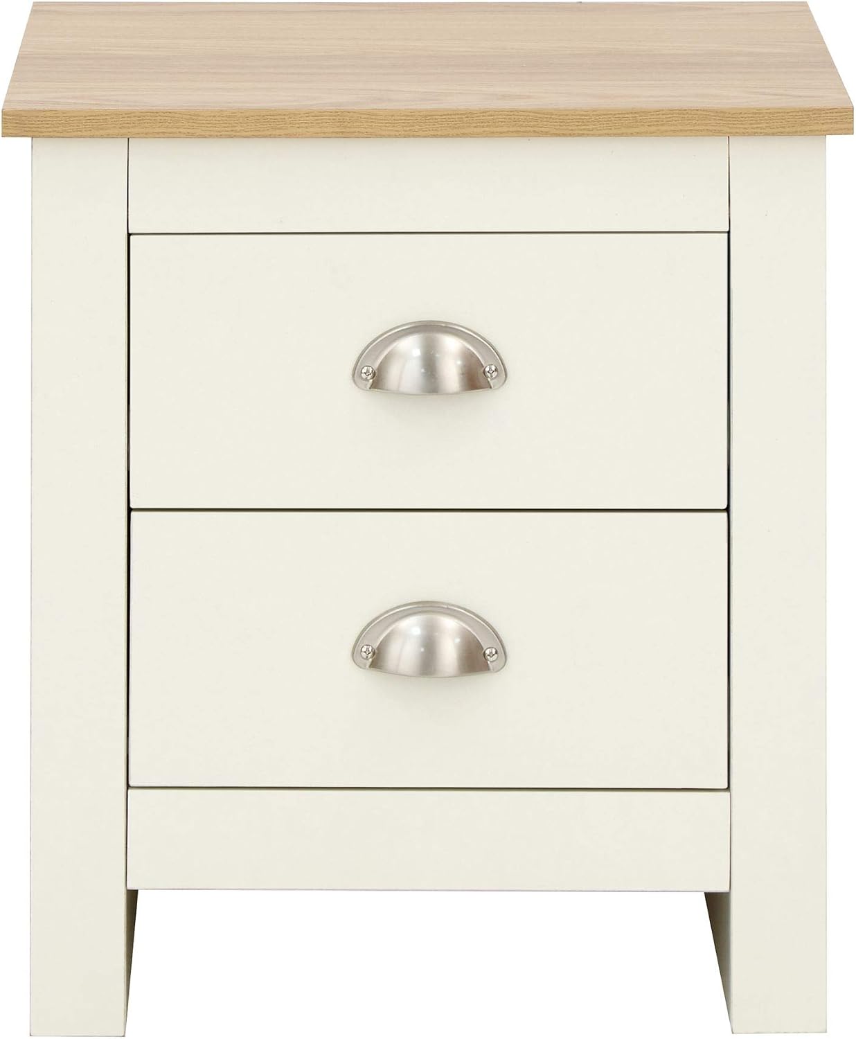 Lancaster 2 Drawer Bedside Table Cabinet Bedroom Furniture ...